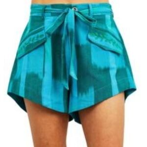 Love The Label Teal High Waist Jemna Shorts Sz S